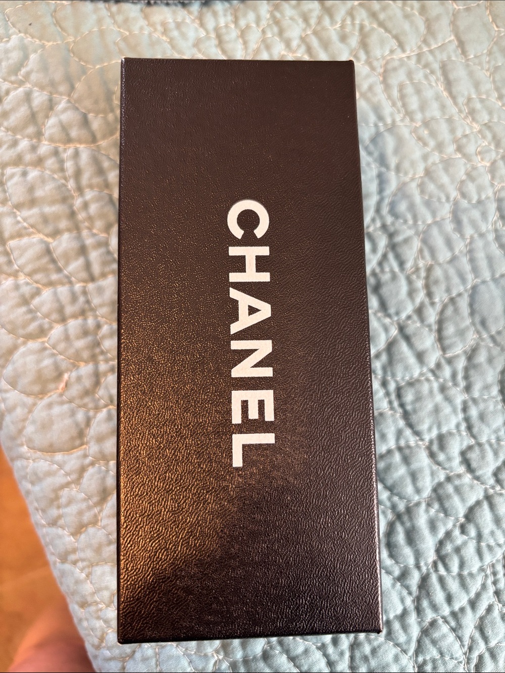 CHANEL Black Sunglasses Box with White Logo